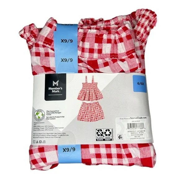 2-Piece Girls Tank & Short Set 4/5, 6, 7/8 - Picture 7 of 7